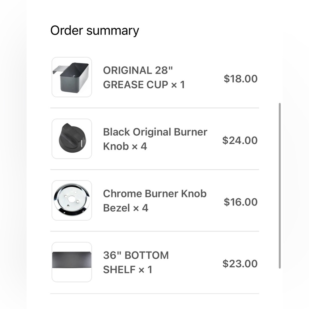Blackstone Replacement Parts